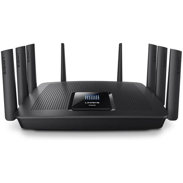 Black Max-Stream AC5400 MU-Mimo Fast Wireless Router Linksys Tri-Band Wifi Router for Home Black Max-Stream AC5400 MU-Mimo Fast Wireless Router Linksys Tri-Band Wifi Router for Home